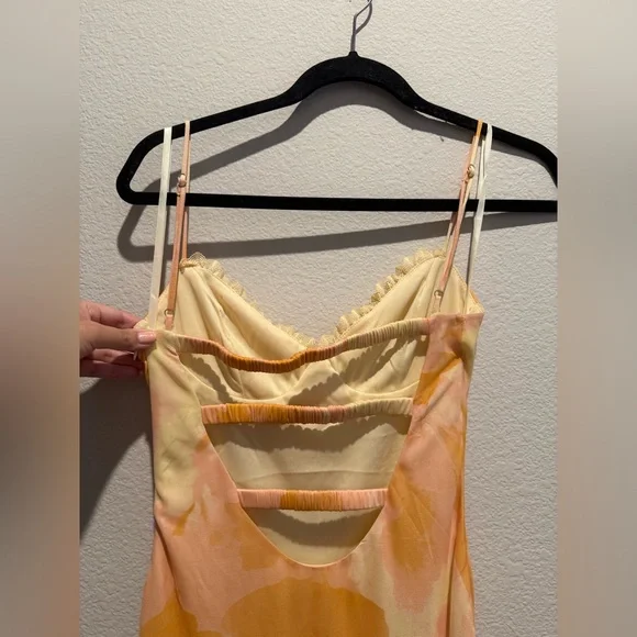 Hello Molly WARMTH OF LOVE MESH MAXI DRESS ORANGE - Picture 9 of 10